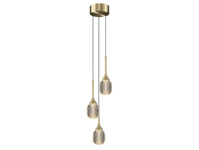 CHAMPAGNE 3 - LED brass pendant lamp _ Valaisin Grönlund